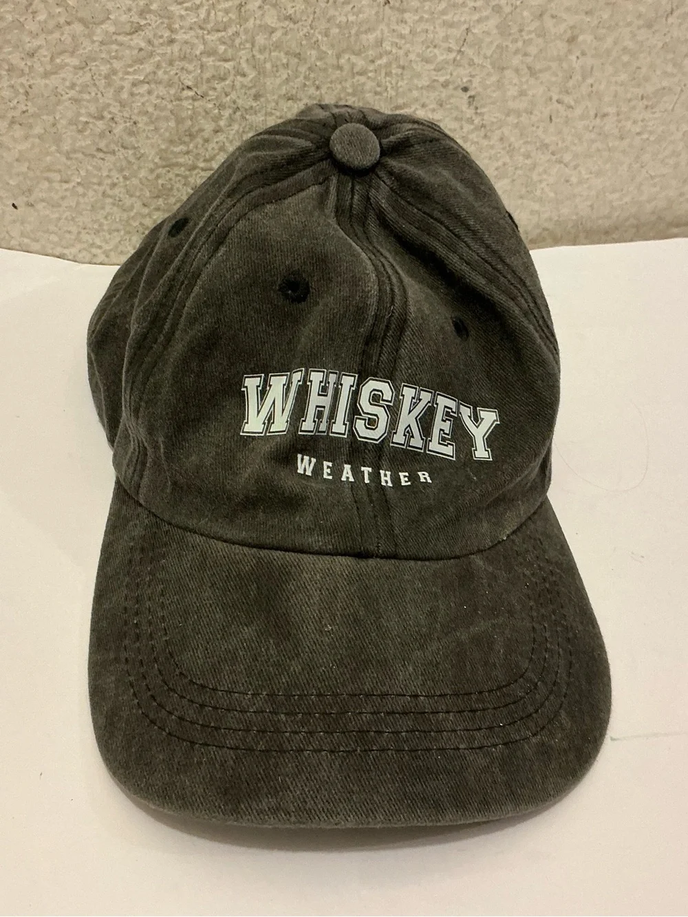 Whiskey weather gray Baseball Cap
